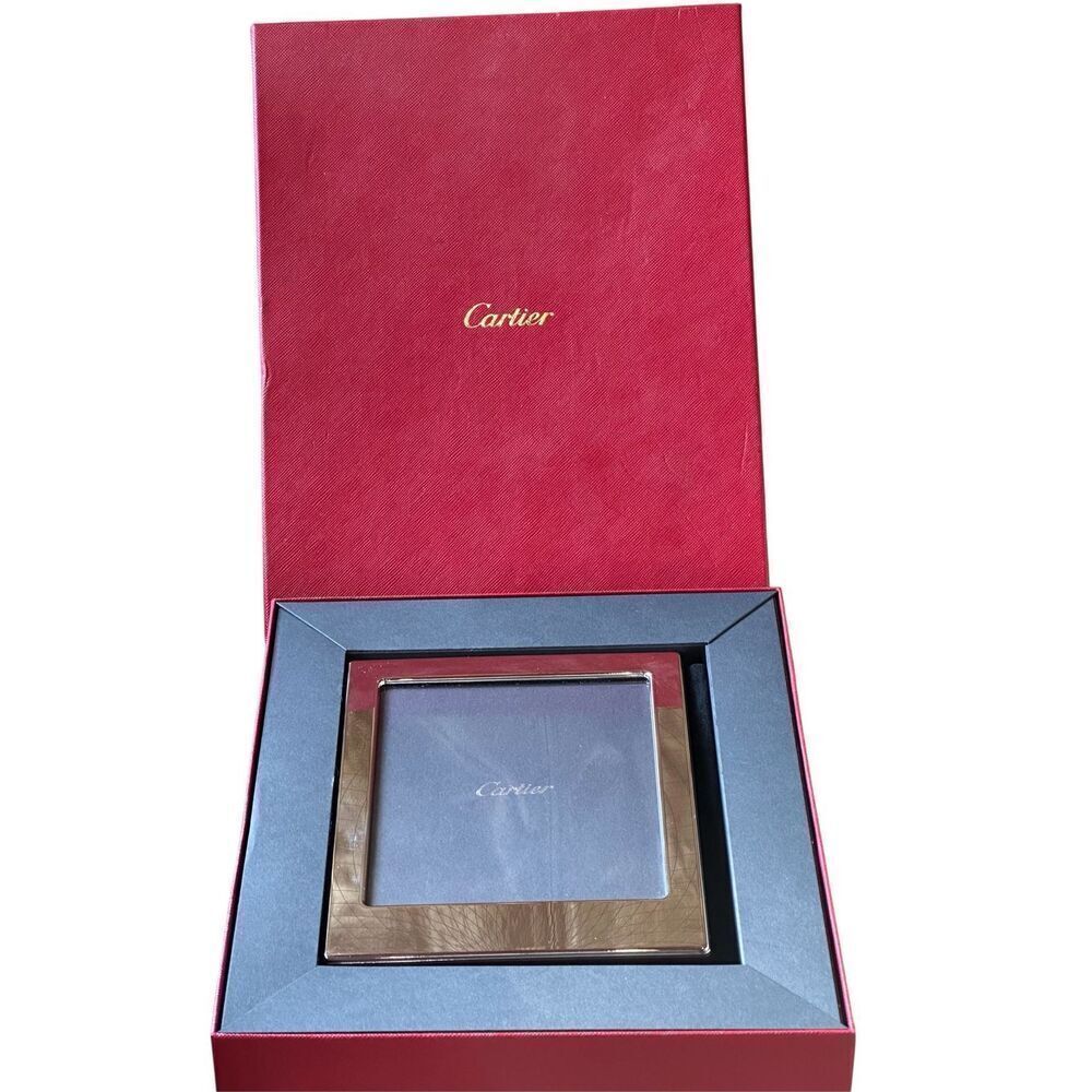 Cartier Sterling Silver 4 X 6 Picture Frame New in Box